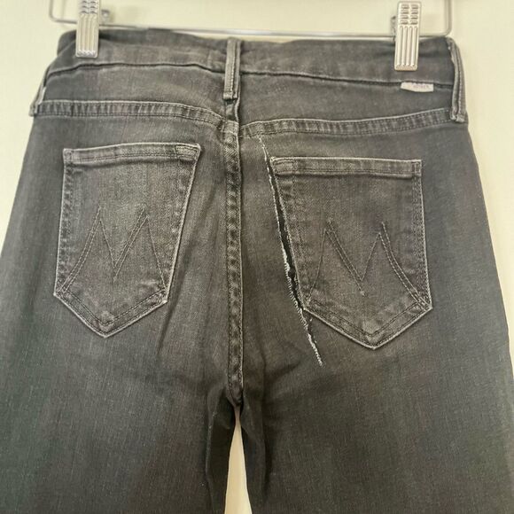 Mother The Looker washedout distressed black stretchy skinny, high-waist jeans24 - Picture 10 of 10